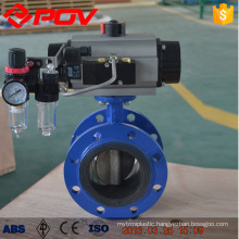 epdm pn 16 flange butterfly valves with pneumatic actuator